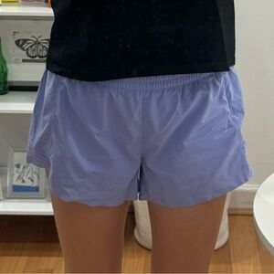 Athleta - Hustle 3” shorts, size M, periwinkle